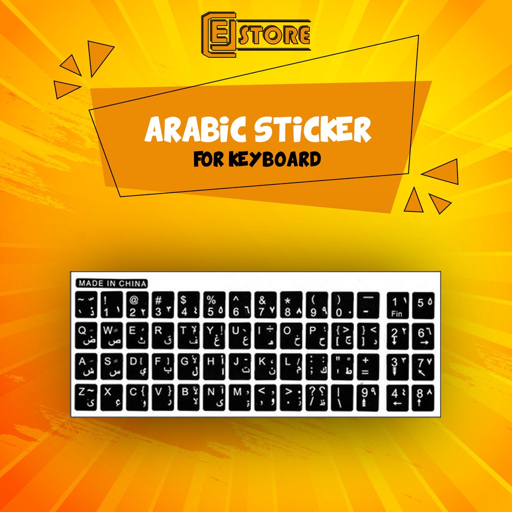 ARABIC KEYBOARD STICKER | Shopee Malaysia
