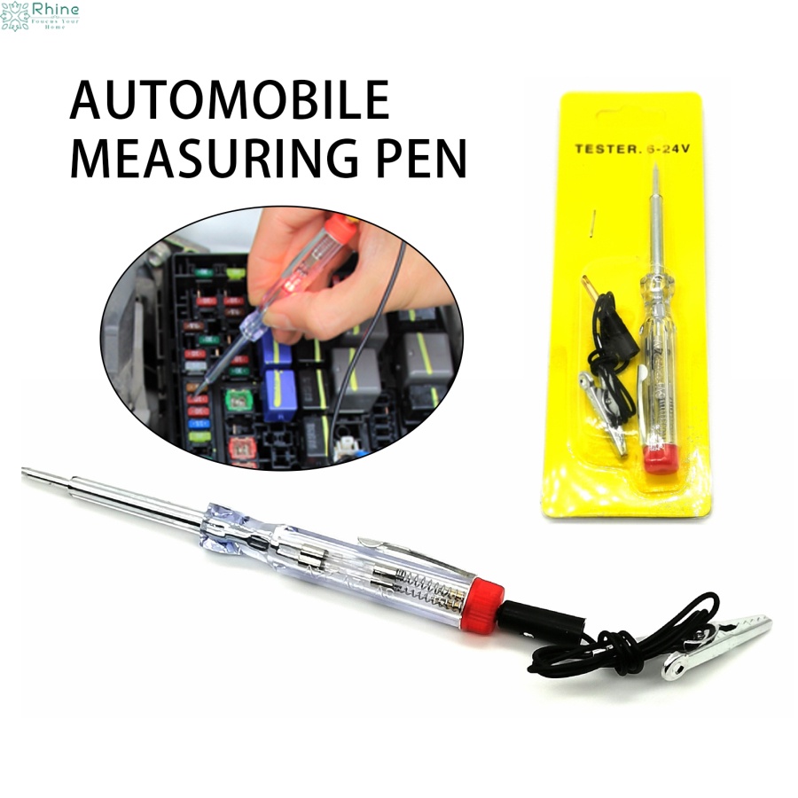 【Rhine】DC 6V24V Car Tester Fuses And Light Socket Tester Transparent