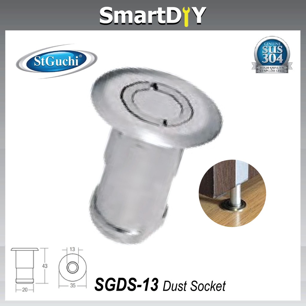 ST GUCHI SGDS-13 SS Stainless Steel 304 Dust Socket （13mm) | Shopee ...