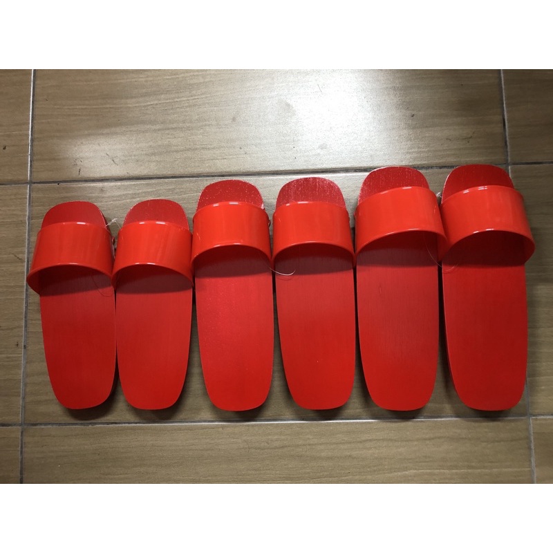 [READY STOCK] Traditional Chinese Wooden Red Clogs Terompah Kayu ...
