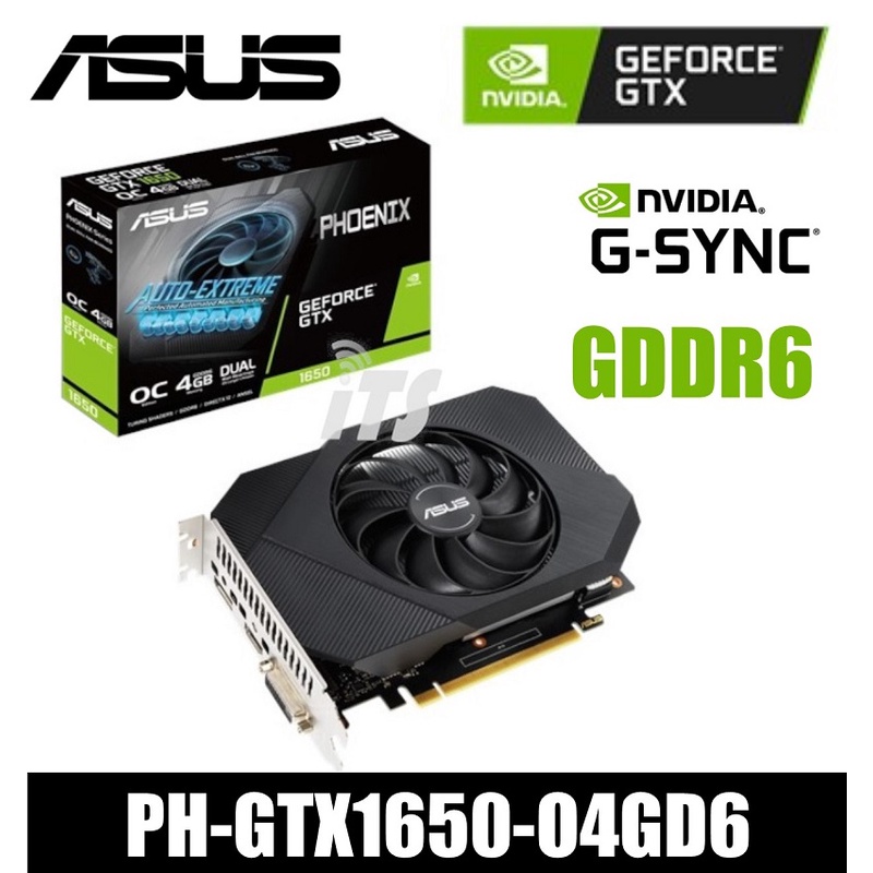 Asus Phoenix GeForce GTX 1650 OC 4GB GDDR6 Graphics Card (6-pin