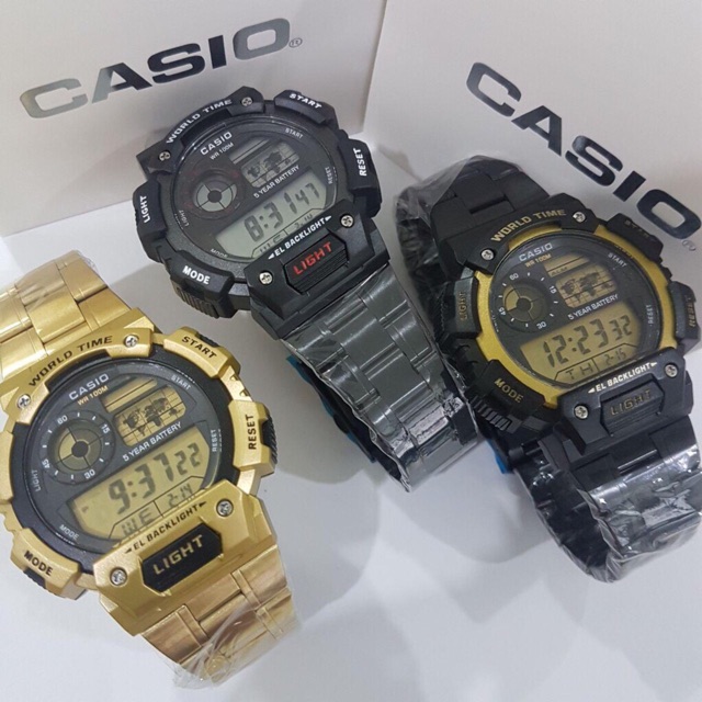 READY STOCK CS STYLE AE-1400 STAINLESS STEEL METAL SERIES DIGITAL