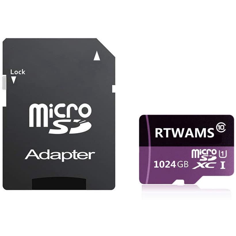 RTWAMS 1024GB Micro SD Card SDXC Memory Card 1TB Class 10, Designed for ...