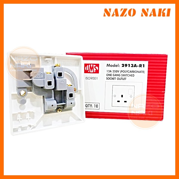 UMS 2913 13A 1Gang/1G Socket Outlet Switch Socket | Shopee Malaysia
