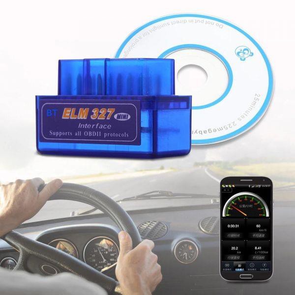 Mini ELM327 Bluetooth 2.0 Interface V2.1 OBD2 OBD 2 Auto Diagnostic-Tool ELM  327 Works ON Android Torque/PC v 2.1 BT adapter