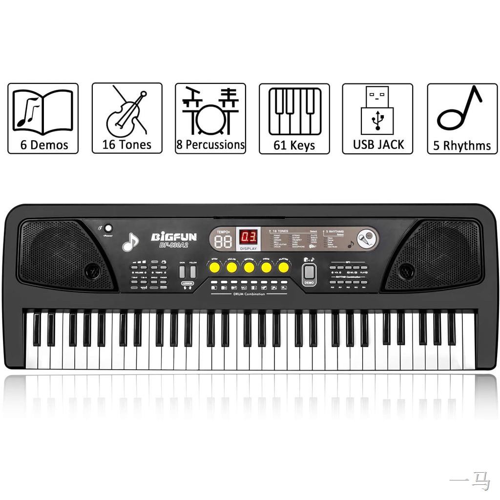 BigFun 61 Keys Digital Piano Electronic Keyboard Package. key Shopee