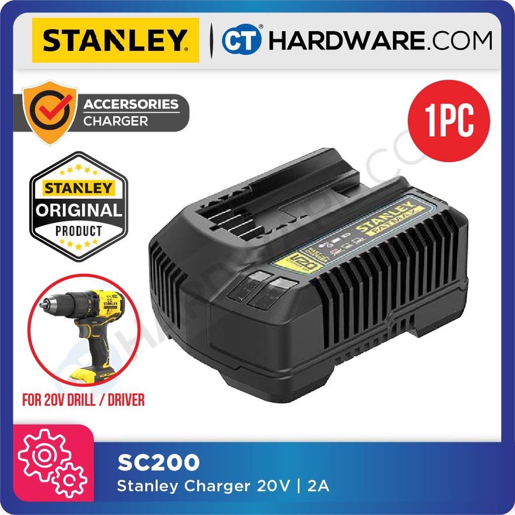 Stanley fatmax 20v battery charger hot sale