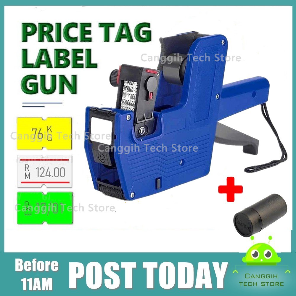 Price Tag Gun Label Machine Labeler Labelling 8 Digits Symbols ...