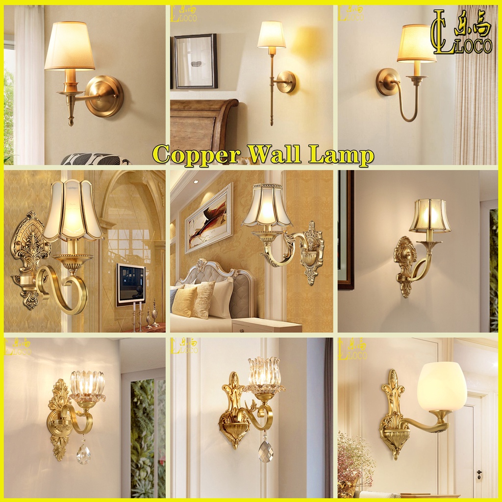 LOCO Copper Wall Light Indoor LED Light Dining Room Wall Light Living ...