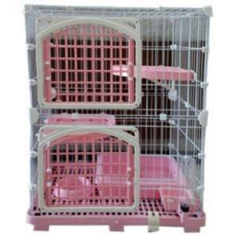ACE PET CAT CAGE WITH 2 BOARDS & DOORS (PINK) (SET) Shopee Malaysia