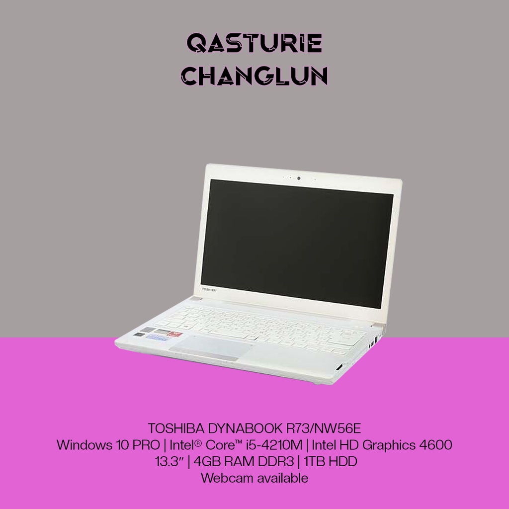 TOSHIBA DYNABOOK R73/NW56E (RECOND JAPAN) | Shopee Malaysia