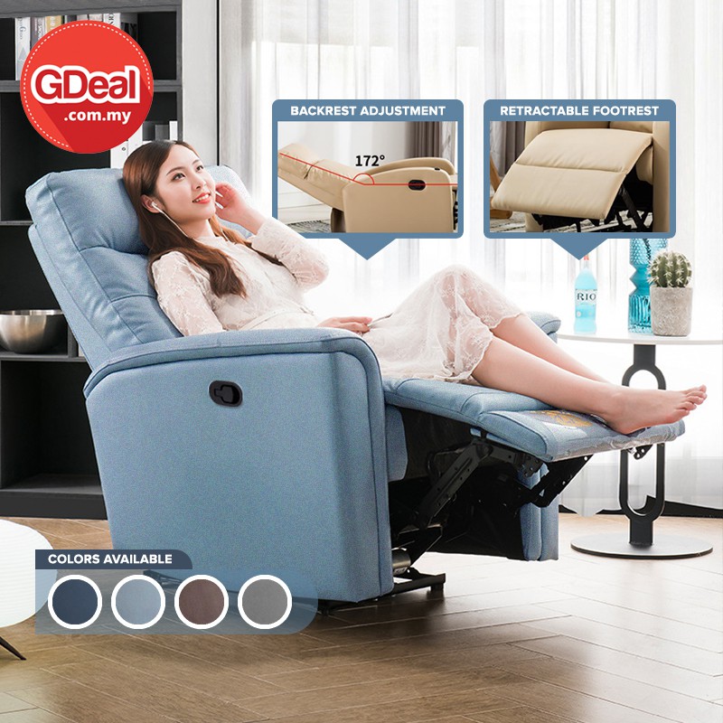 GDeal Living Room Adjustable Sofa Fabric Recliner Ergonomic Design ...