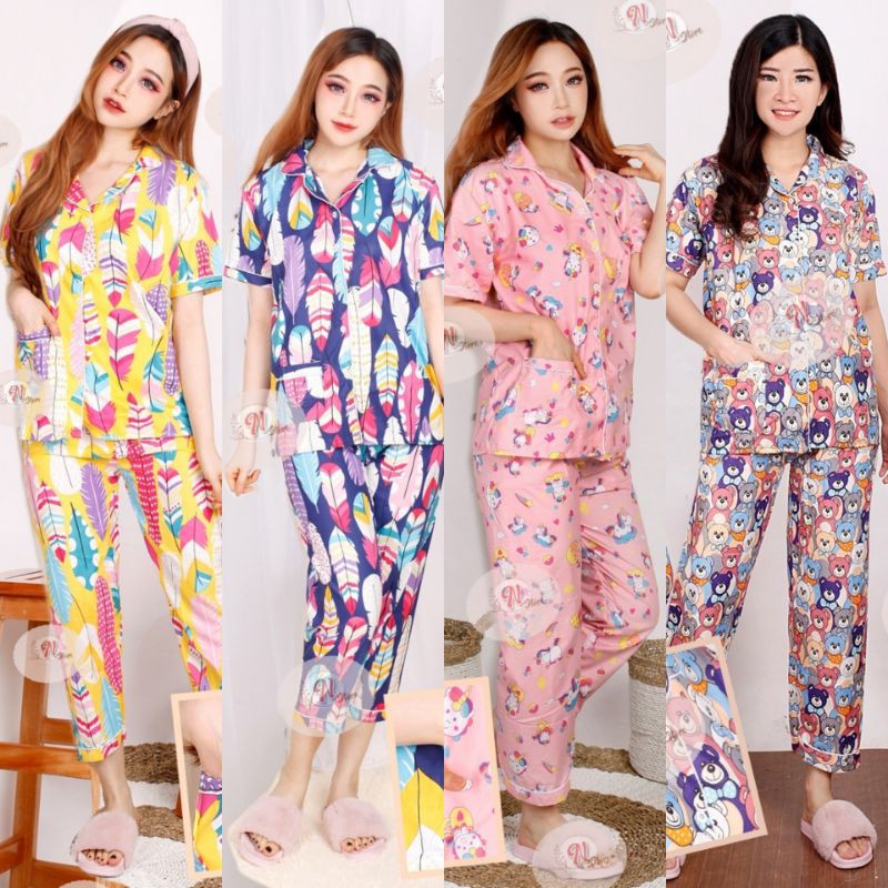 Cheap Long Adult Character Pajamas Can Retail Choose Colors | Shopee ...