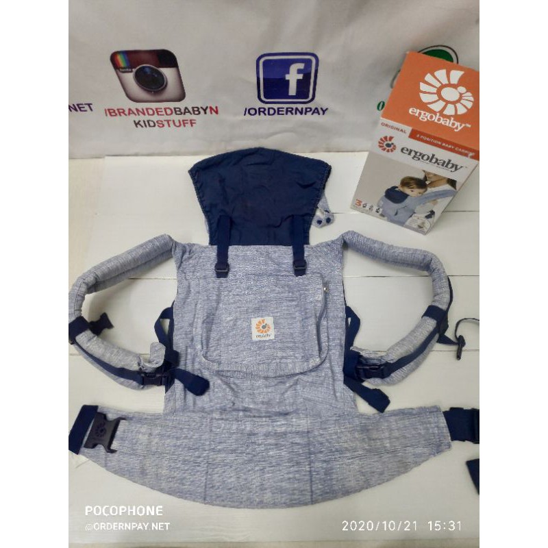 Ergobaby original hotsell carrier vintage blue