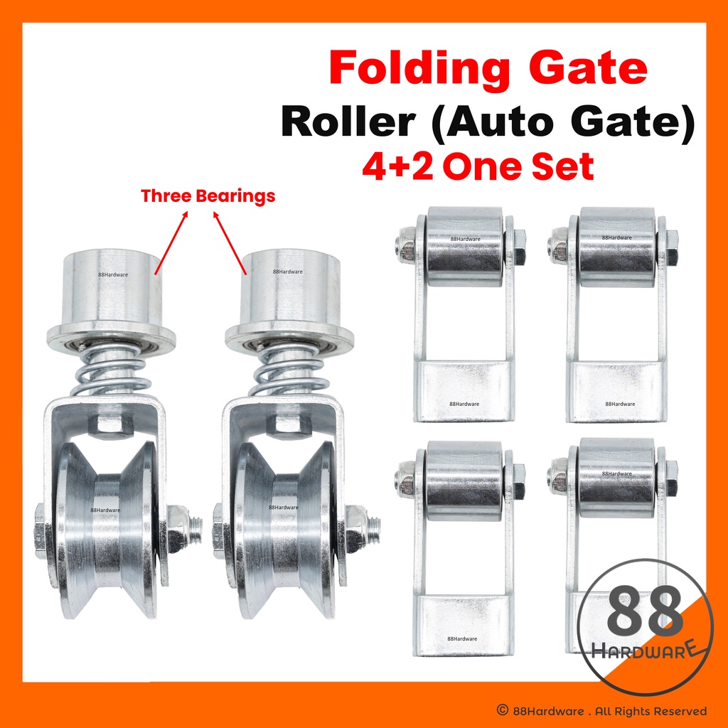 (HEAVY DUTY) FOLDING GATE BEARING SET 3 Bearing / roda pagar besi