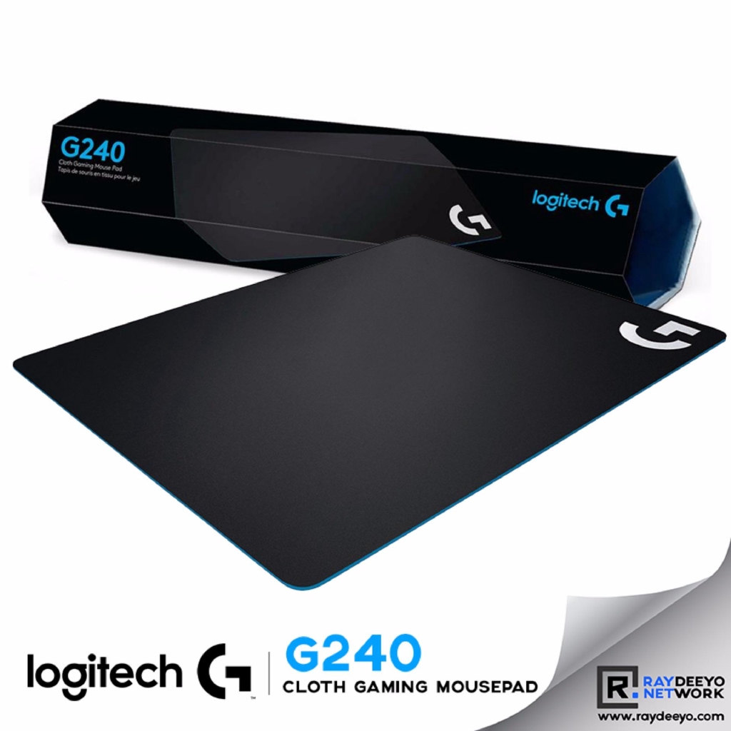 LOGITECH G240 Cloth Gaming Mouse Pad [340 x 280mm] Shopee Malaysia