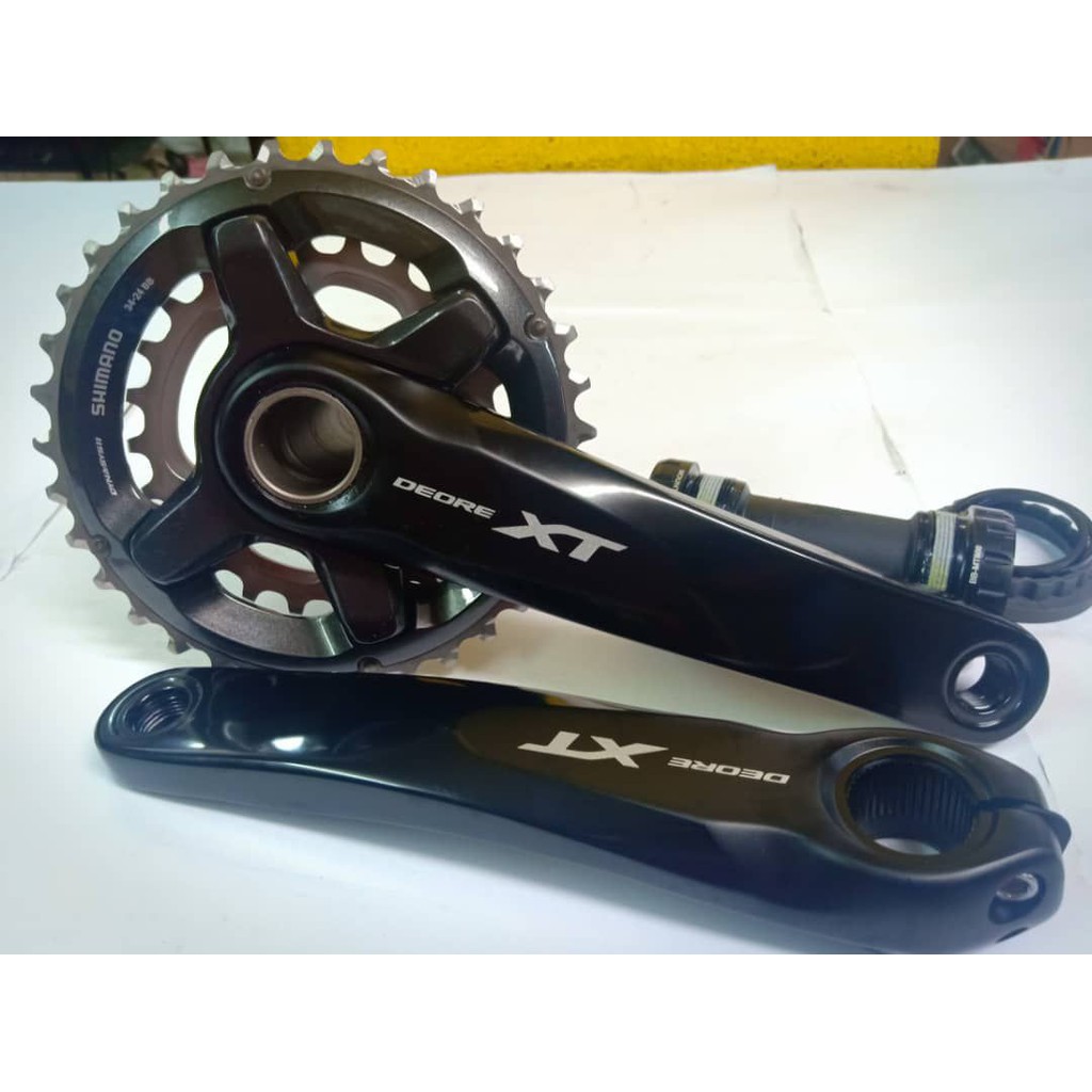 Shimano Deore Xt Hollowtech Ii Mtb Crankset 2x11 Speed 34 24t 170mm Shopee Malaysia 6807