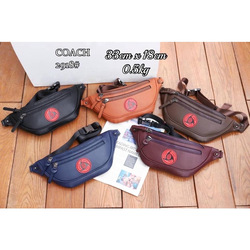 COACH X NARUTO POUCH BUMBAG WAIST SLING BAG READY STOCK MALAYSIA