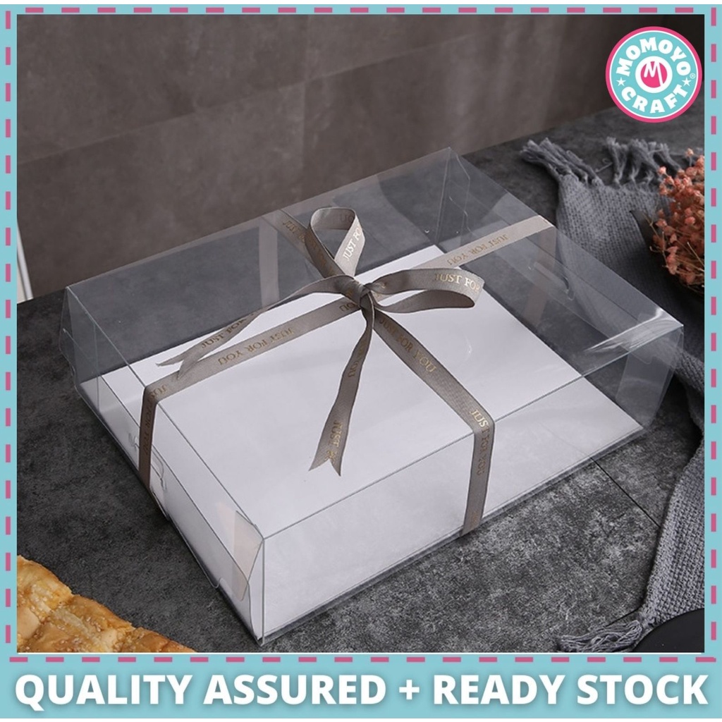 ️Ready Stock ️ 2 Size Transparent rectangular cake box PET ...