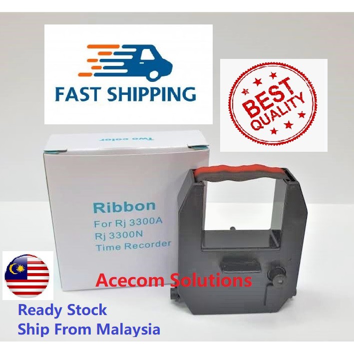 RONALD JACK TIME RECORDER PUNCH CARD MACHINE RIBBON RJ-3300N RJ-3300A ...