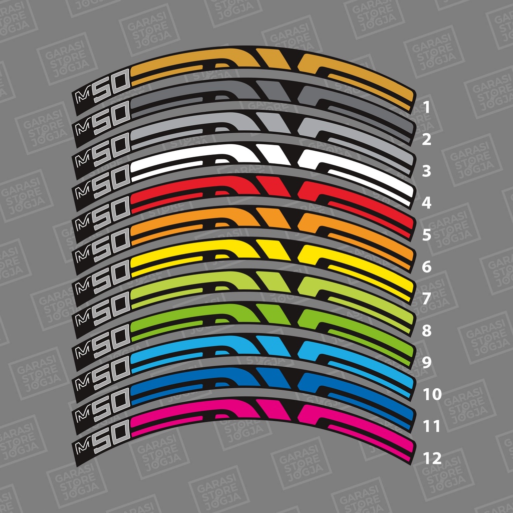 Rims Prove Decal Sticker 2 cm wide | Shopee Malaysia