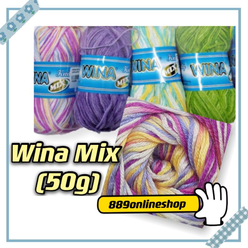💯Ready Stock 💯/WINA MIX YARN 50G/ 201~213 /BENANG KAIT WINA(Part 1 ...