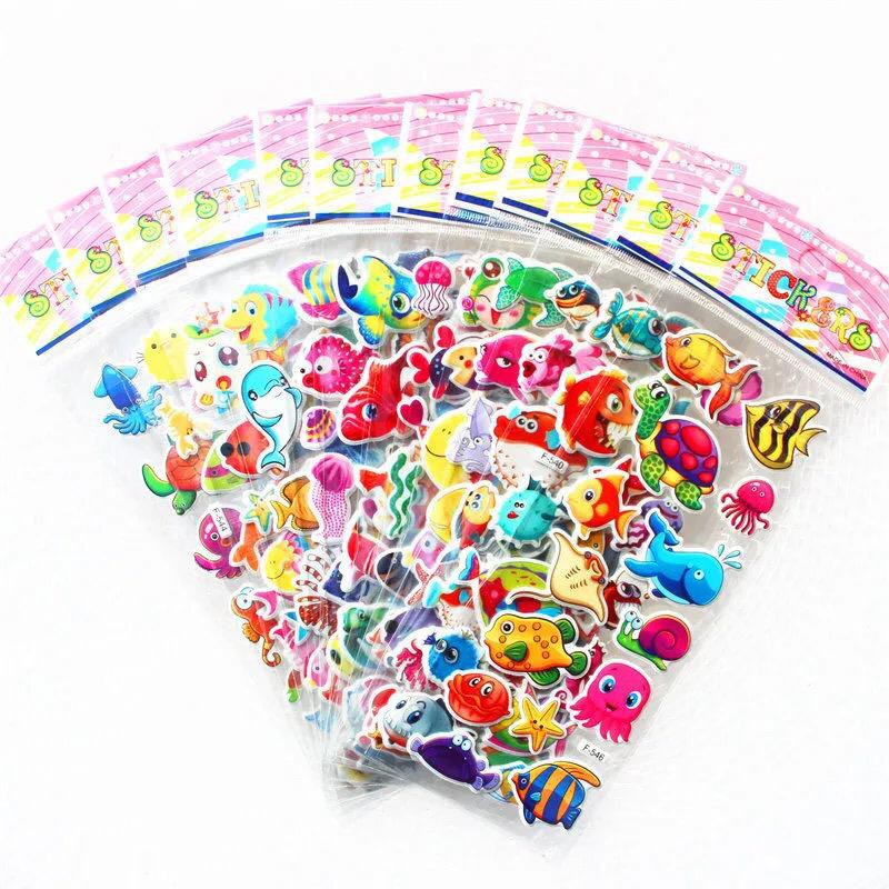 3D Cartoon Sticker Cute Sticker for Kids | Shopee Malaysia