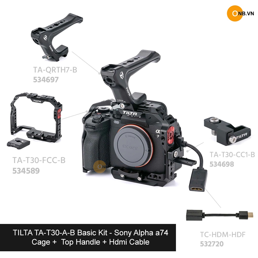 Sony A7iv TILTA TA T30 A B 2 Camera Cage A7 IV Basi Produktbild-Vorschau 8