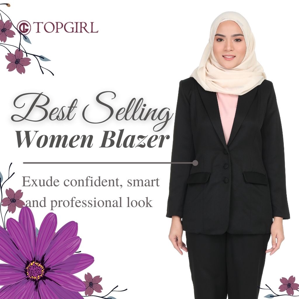 Lady Long Coat (Blazer Labuh) - TOPGIRL