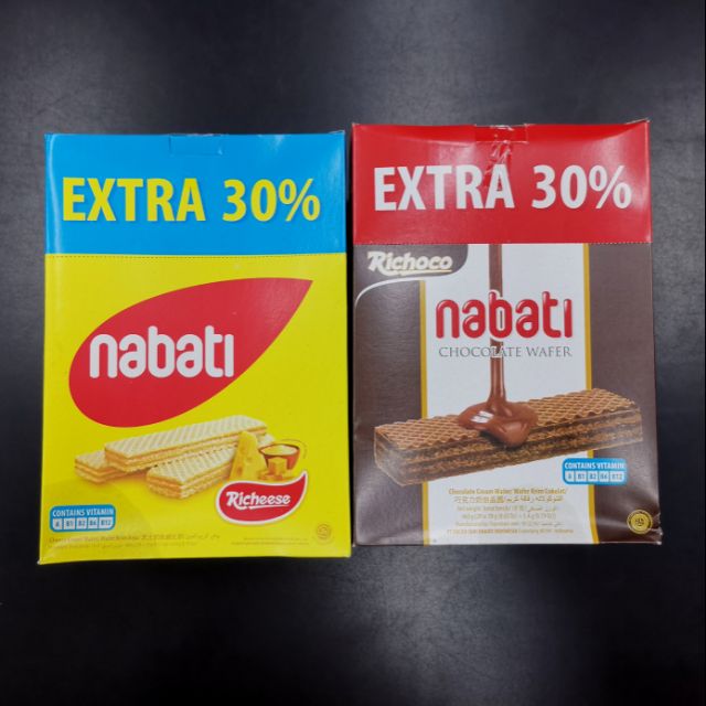 NABATI CHEESE WAFER / NABATI CHOCOLATE WAFER 16GX20 | Shopee Malaysia