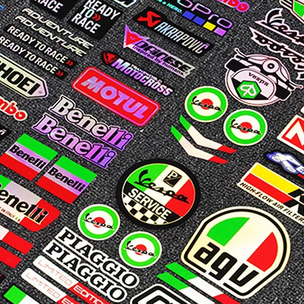 2pcs Motorcycle Stickers Side Strip Bike Helmet Sticker On Car Styling Vinyl Decal For Yamaha Tmax Honda Suzuki Kawasaki Vespa - Decals &amp; Stickers | IL