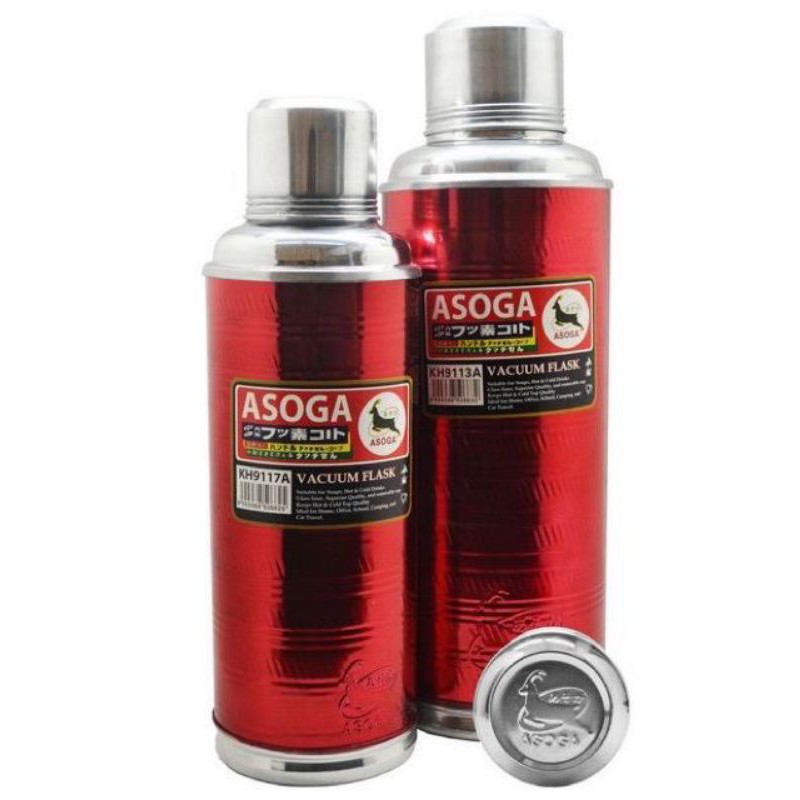 ASOGA 1.2L/ 2L Traditional Red Vacuum Flask Thermal Flask Merah Termos ...