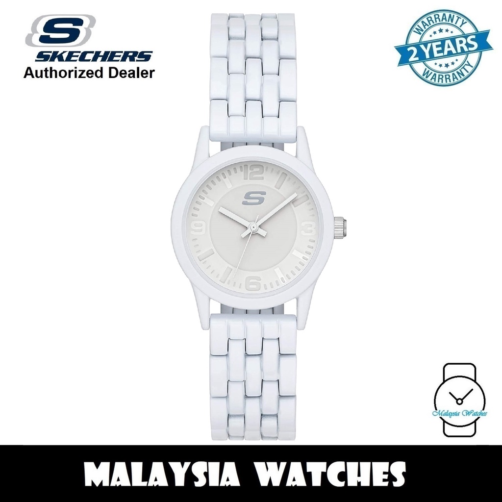OFFICIAL WARRANTY Skechers SR6190 Rosencrans Mini Quartz Analog White Metal Case Strap Watch 2 Years Warranty Shopee Malaysia