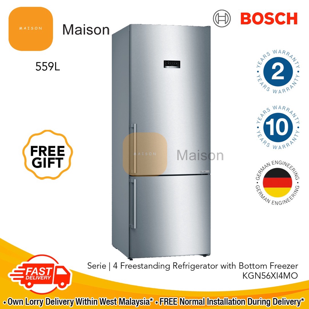 Bosch Series 4 Inverter Refrigerator 559L KGN56XI4MO | Shopee Malaysia