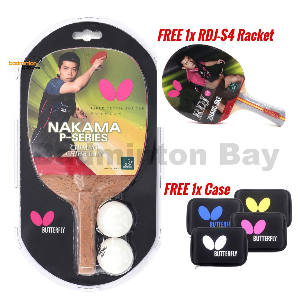 Buy 1 Free 1: 1x Butterfly Nakama P-1 Penhold + Free 1x RDJ-S4 FL ...