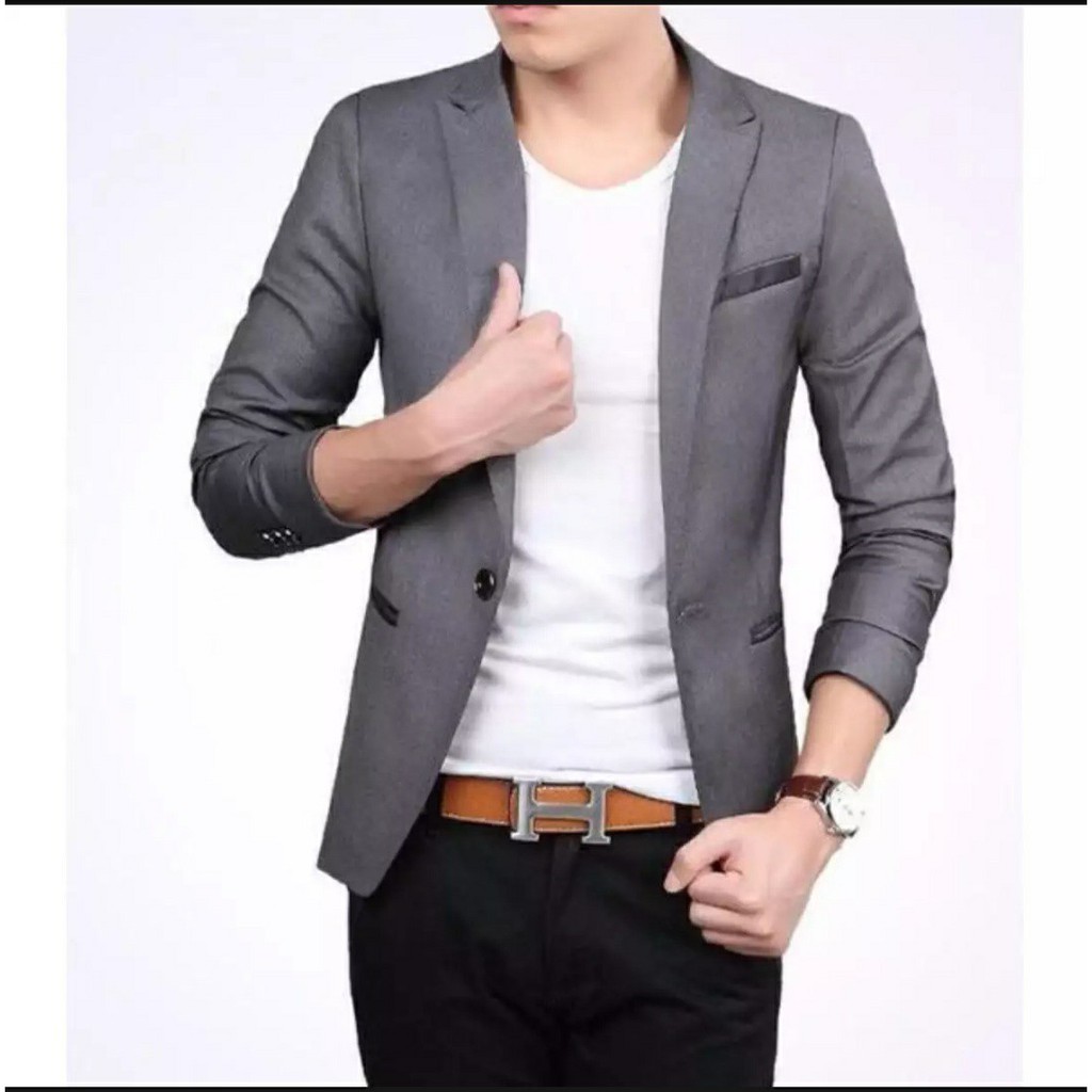 Plain Ash Suit / Blazer / Suit / Slimfit Suit | JAS ABU POLOS \ BLAZER ...