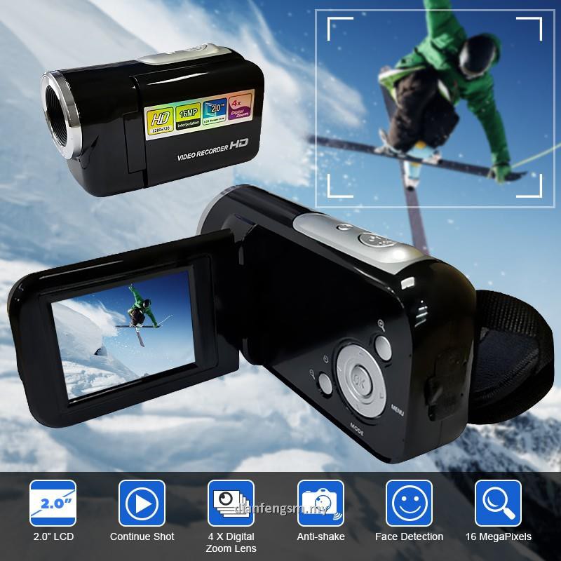 [Ready stocks] Digital Video Camera Full HD 16 Megapixels 4x Zoom Mini