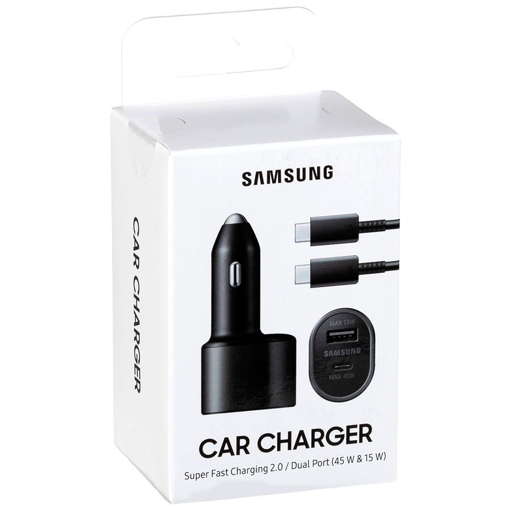 S22 Ultra S21 FE Car Charger 45w + 15w Dual USB Port Support Fast