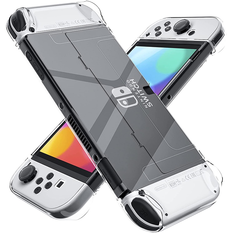 Dockable Clear Case for Nintendo Switch OLED 2021,Hard PC Protective ...
