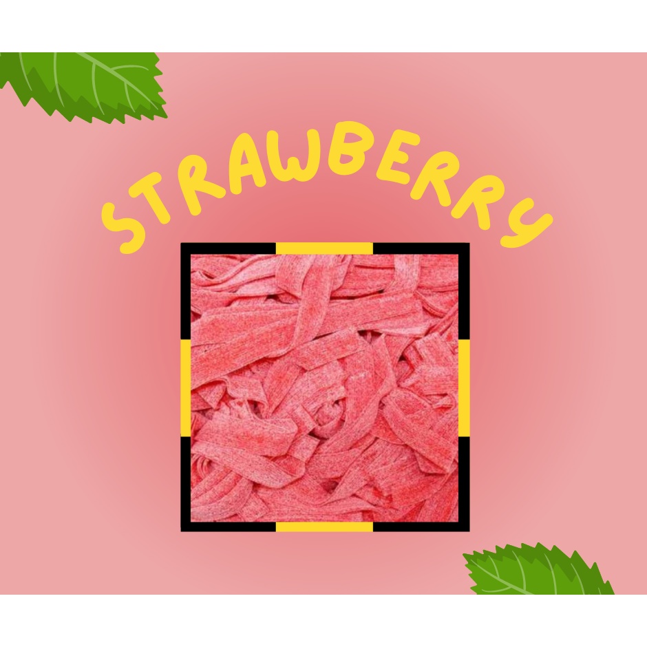 Bebeto Strawberry Sour Belt Halal Candy Gummy 100g (Repack) | Shopee ...