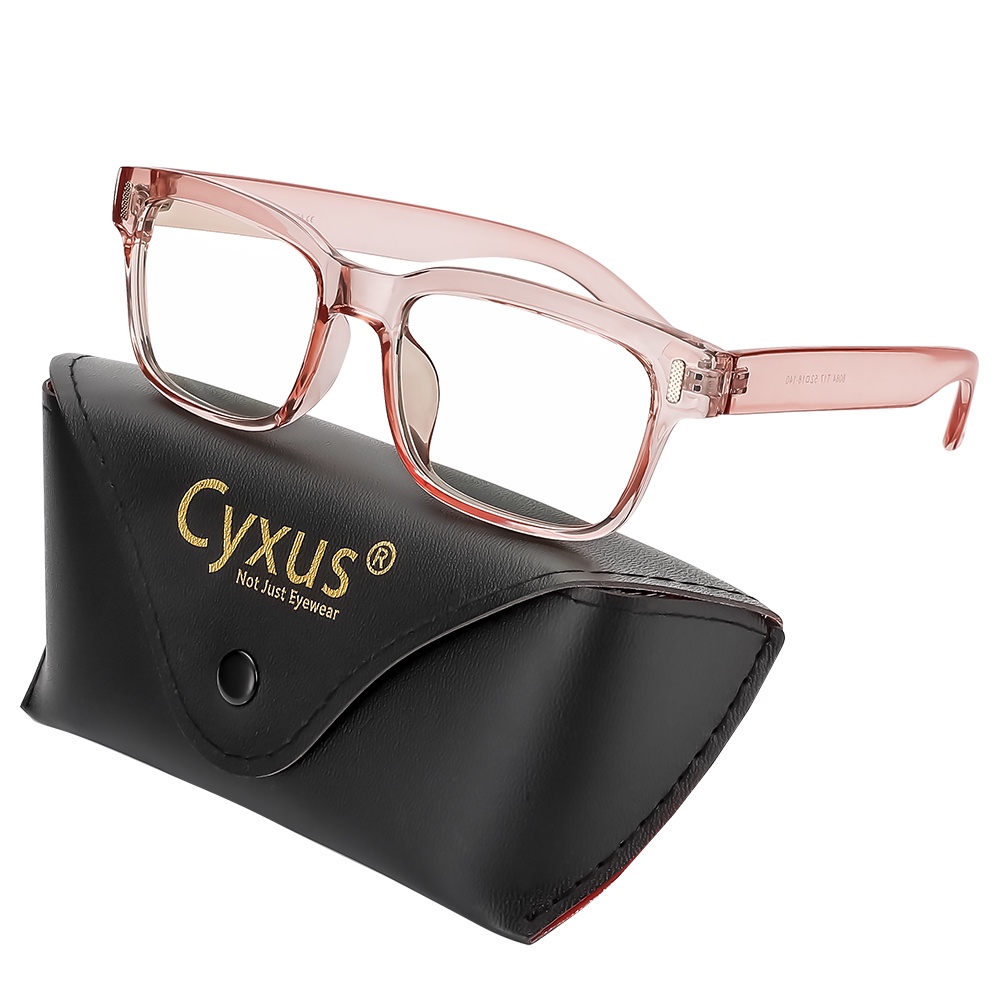 Cyxus Blue Light Blocking Computer Glasses Square Anti Eyestrain Anti Blue Light Uv400 Unisex 6309