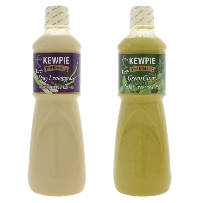 Kewpie Thai Dressing Green Curry Spicy Lemon Grass 1000ml Halal