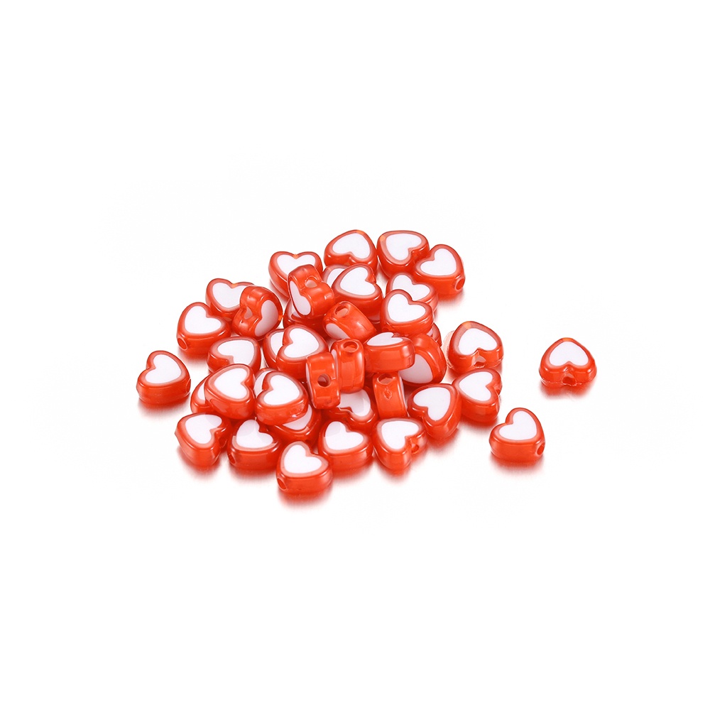 St.kka CCB heart-shaped beads, love beads, heart-shaped acrylic beads ...