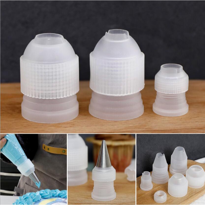 Small/Large Size Coupler Adaptor Icing Piping Nozzle Bag 2pcs Cake ...