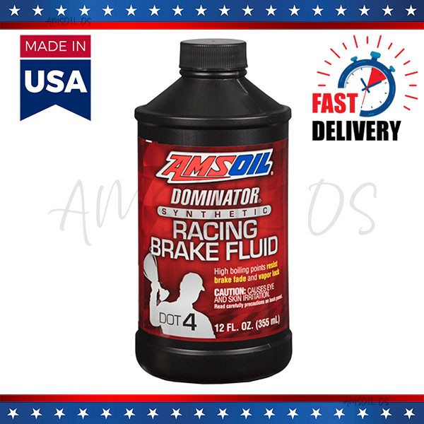 AMSOIL DOMINATOR® DOT 4 SYNTHETIC RACING BRAKE FLUID 12 fl oz(355ml
