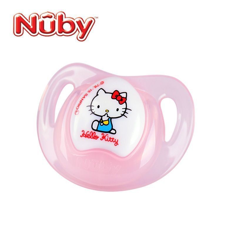 Nuby Comfort Orthodontic Pacifier Melody/Hello Kitty Design 0-6m ...