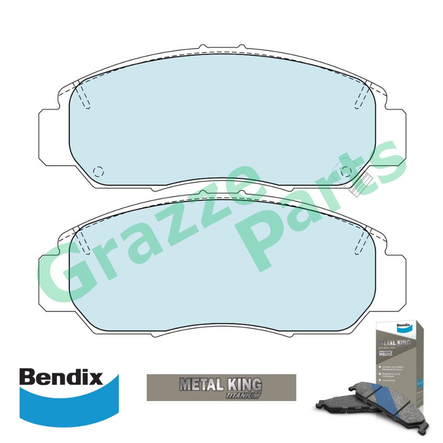 Bendix Metal King Brake Pad Front DB1515 Honda Accord SDA TAO Civic