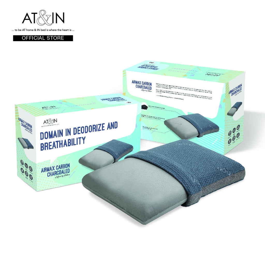 AT IN Airmax Carbon Charcoaled Memory Pillow Shopee Malaysia