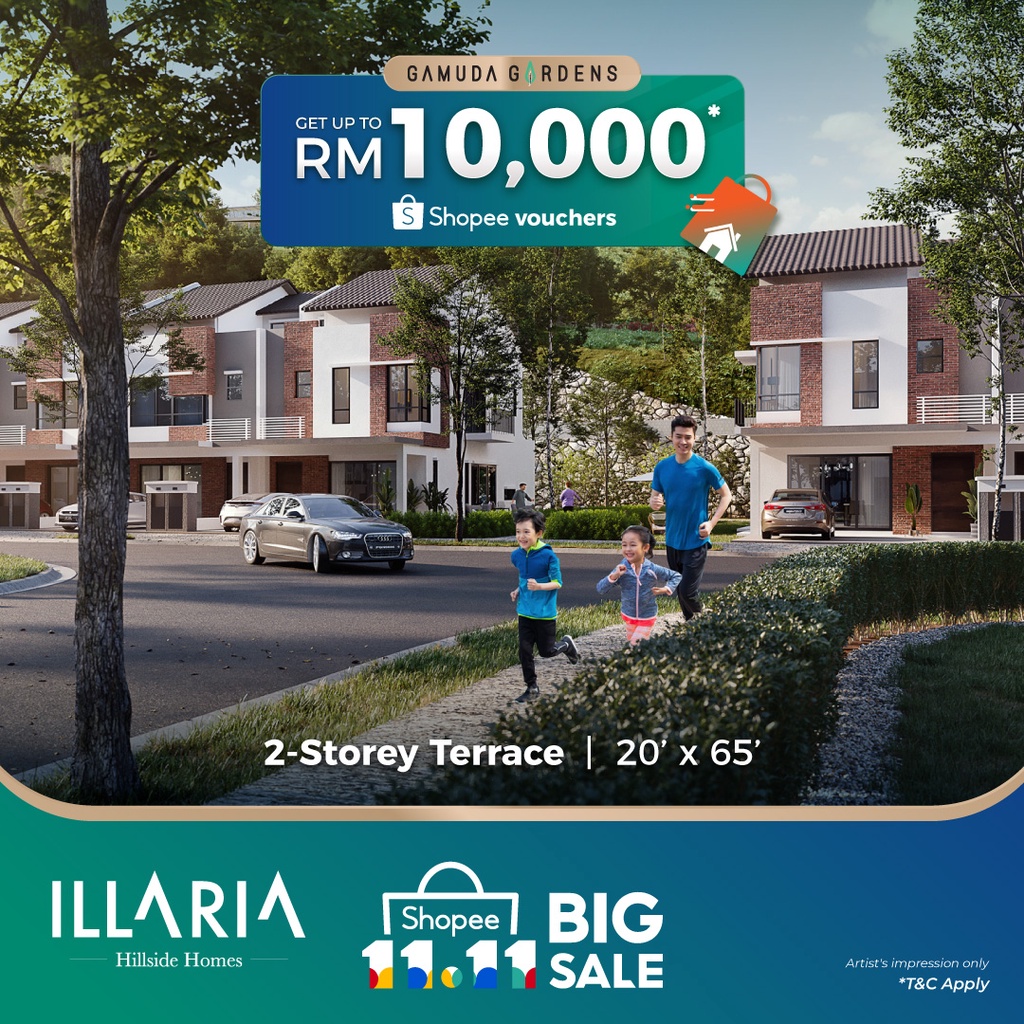 RM11 for ILLARIA - GAMUDA GARDENS RM10,000 Shopee Voucher. | Shopee ...
