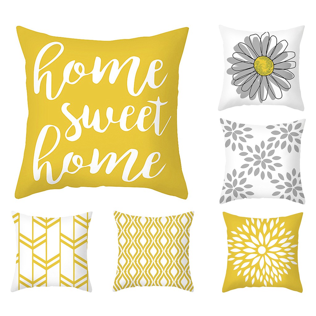 Yellow throw pillow case40x40,45x45,50x50,60x60.Home decor sofa cushion